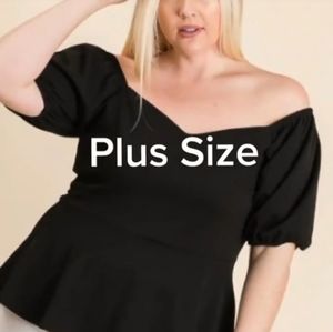 Off Shoulder Plus Top